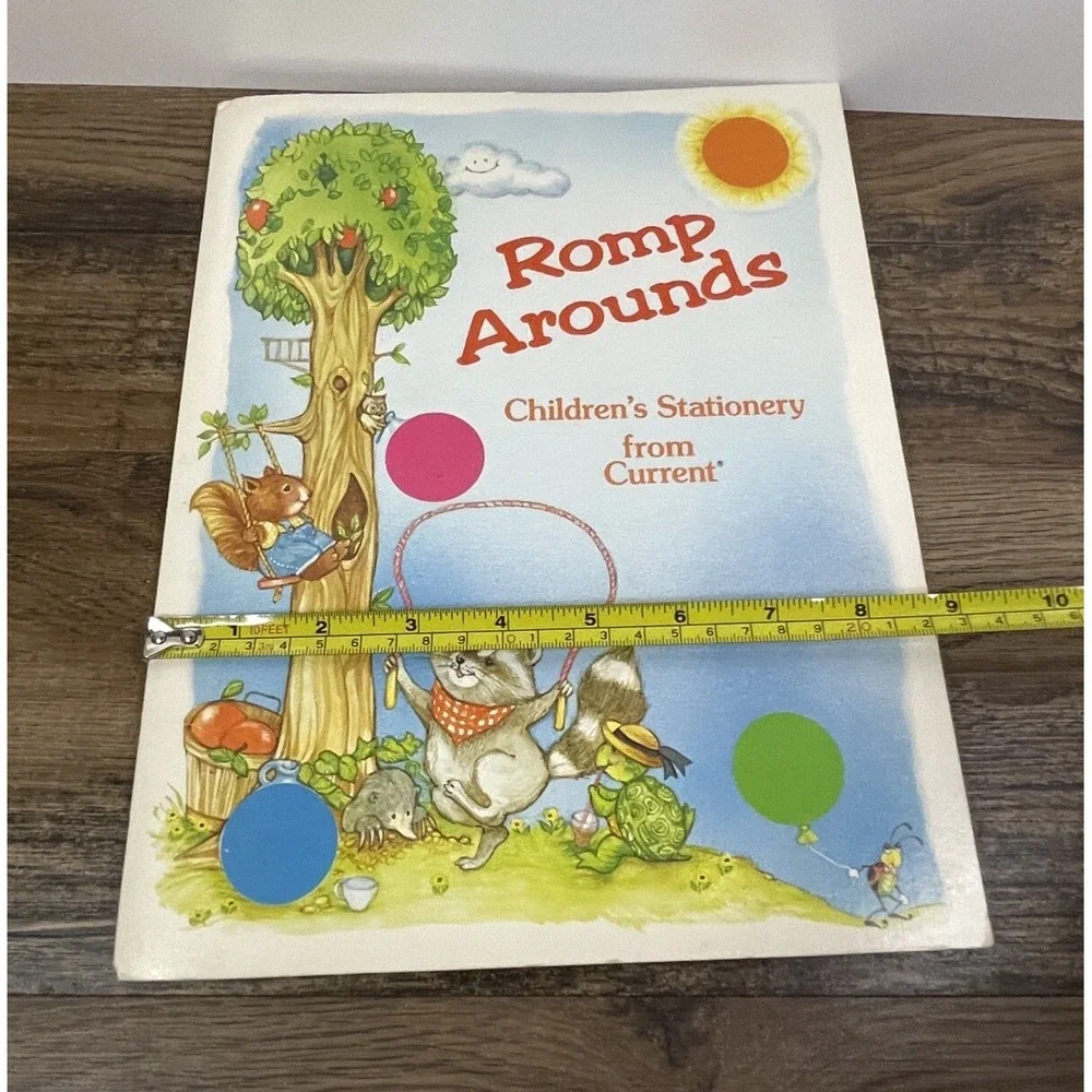 Vintage 80s Romp Arounds Pocket Folder With Stationary Pages Cards